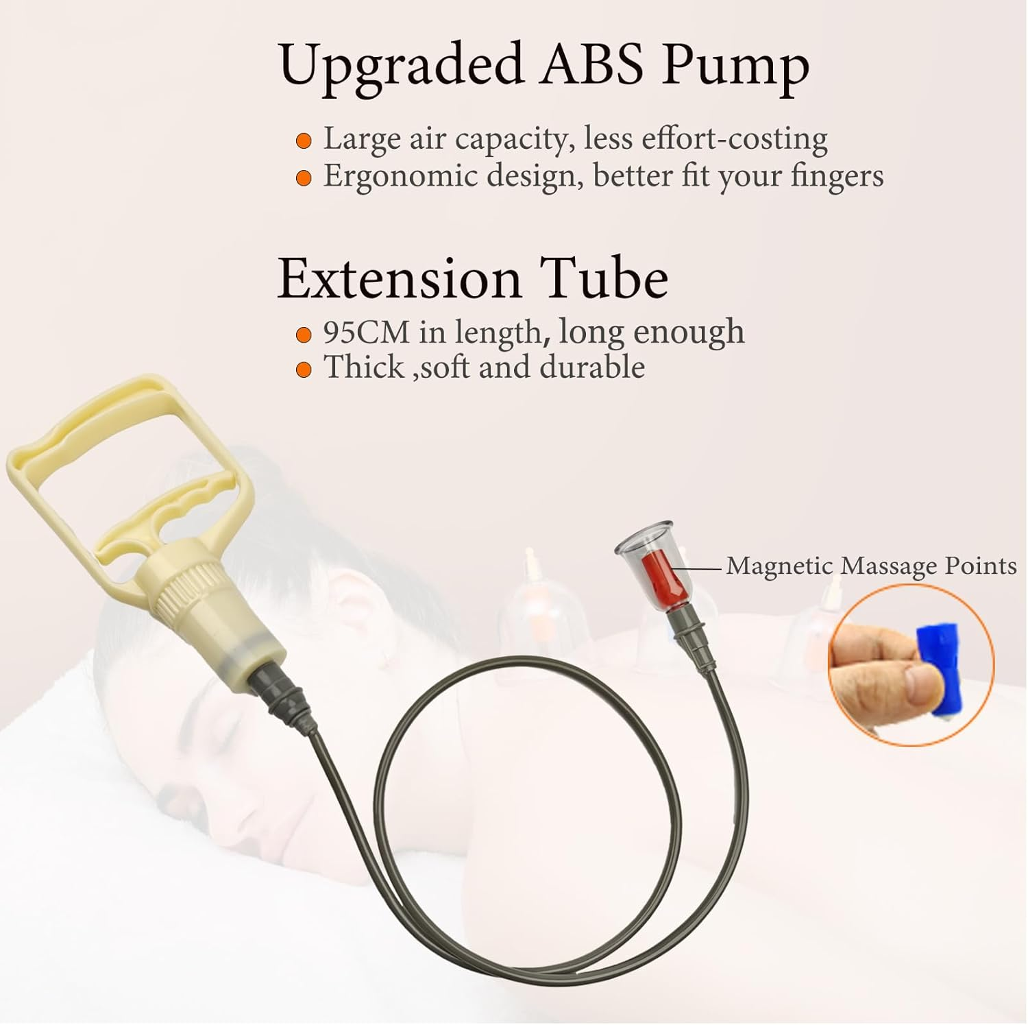 32PCS Cupping Set,Vacuum Therapy Cupping Suction Massager Kit with Pump,Chinese Professional Acupoint Cupping Therapy Hijama for Cellulite Reduction Muscle Pain Relief image number 5