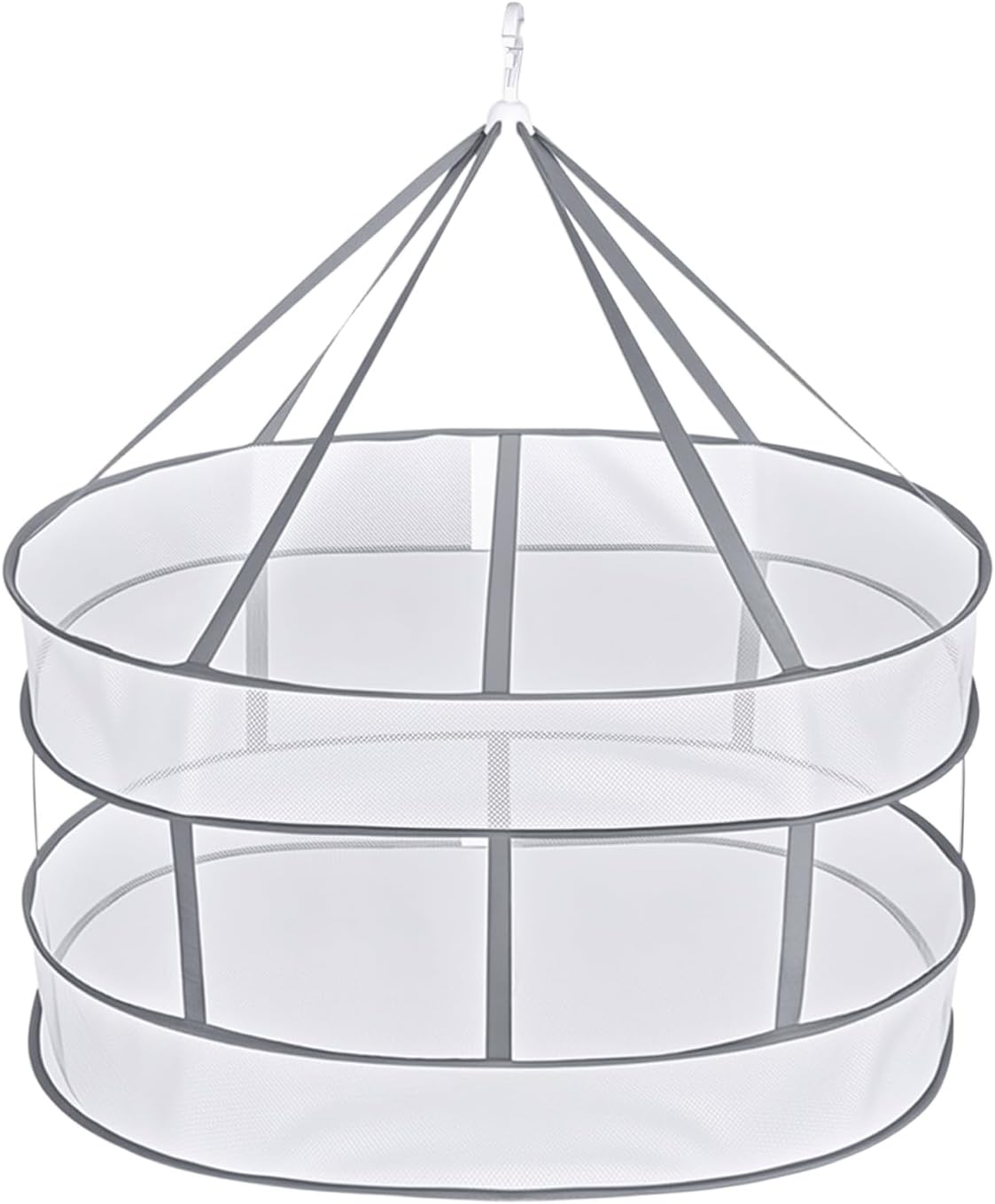 Sweater Drying Rack Mesh Foldable, Lay Flat Clothes Dryer Rack, Large Hanging Dry Rack for Clothes, Folding Clothing Drying Hanger, Portable for Laundry Indoor Outdoor (1-Tier)