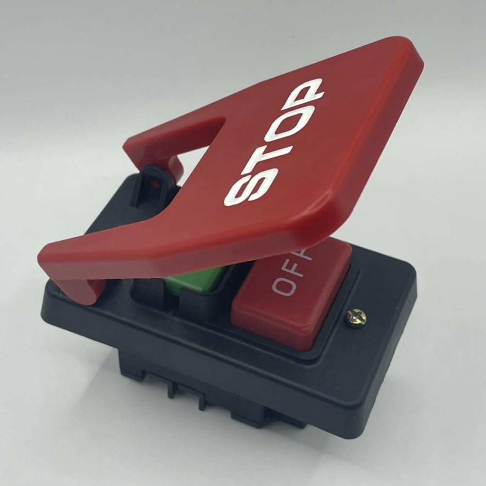 Aribrnten 110V/220V Dual Voltage Paddle Switch, 3HP at 230 Volts, Large Knee Paddle for Power Tools Fast Power Off