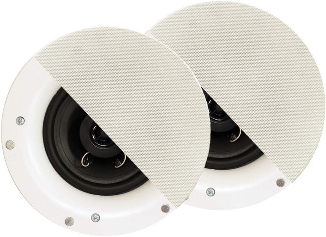Acoustic Audio R192 Frameless in Ceiling/In Wall 5 Speaker Set 2 Way Home Theater Surround Speakers