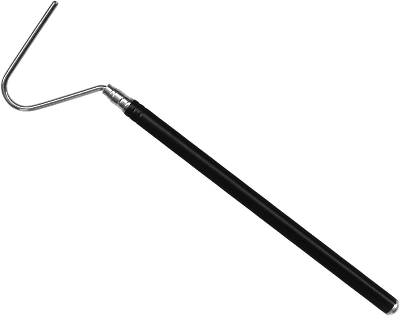 Shengsenfu Adjustable Stainless Steel Snake Hook, Extensible Snake Hook, Retractable Reptile Hook, Pick-Up Handling Tool, Extensible Grappling Hook, Pet Snake Accessories, Pool Skimmer Basket Hook