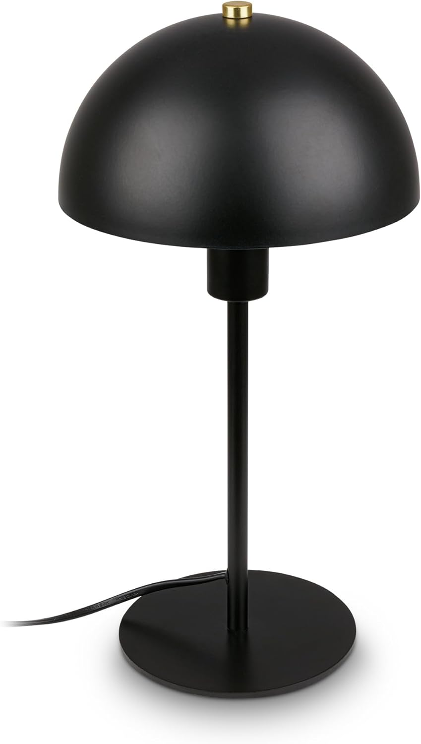 BRILONER - Bedside Lamp with Cable Switch, E14 Socket, Table Lamp, Desk Lamp, Reading for Bed, 18 X 35 Cm, Black image number 3