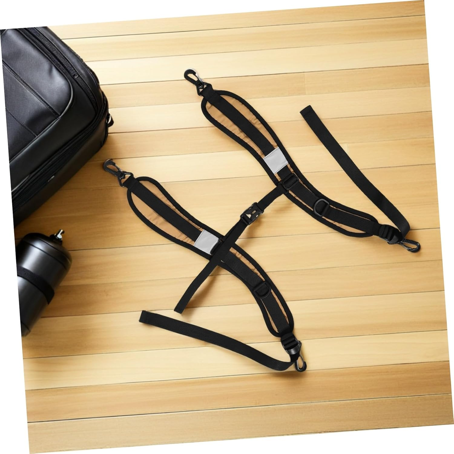 CAXUSD Adjustable Padded Backpack Strap with Shock Absorption Thick Oxford Cloth Shoulder Belt Replacement for Dry Bags Messenger Sling Bags Comfortable Cushion for Travel and Commuting image number 2