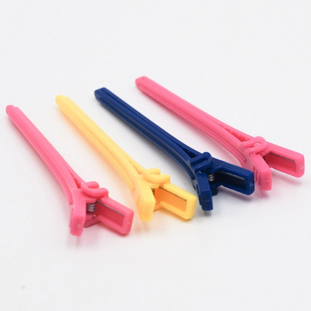 Healeved 50 Pcs Heavy Duty Plastic Hair Barrettes Hair Clips for Salon Styling Accessories image number 2