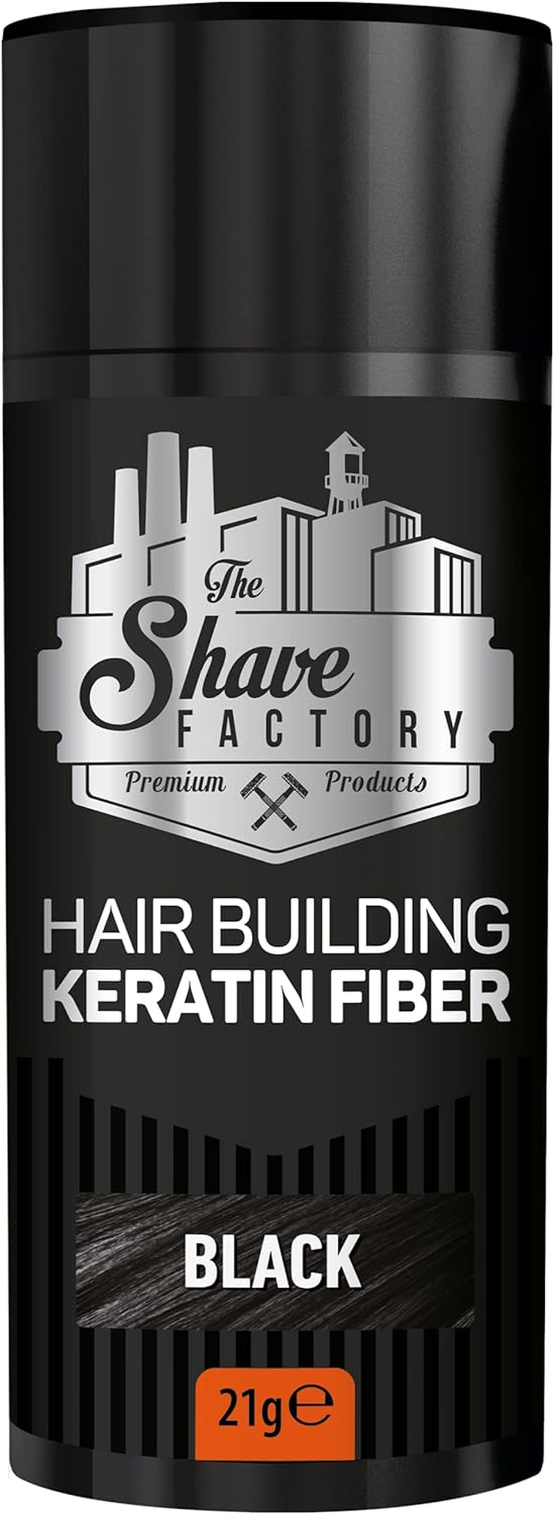 The Shave Factory Hair Building Keratin Fiber 21 G, Light Brown