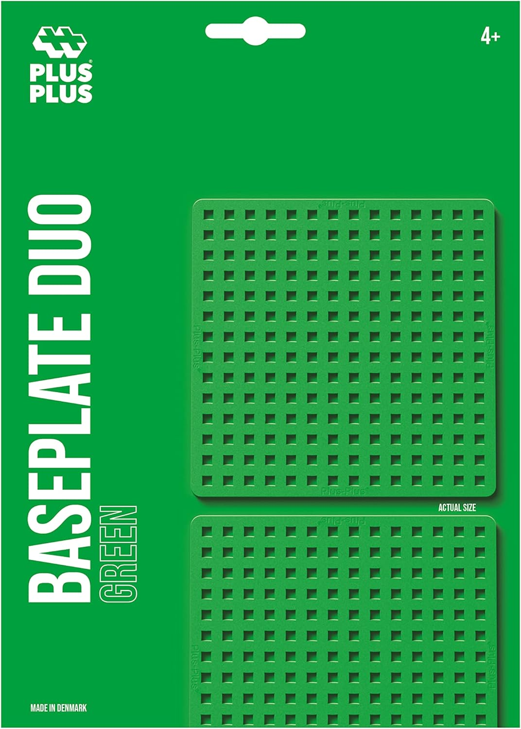 Plus-Plus Baseplate Duo for Building & Displaying Creations, Green