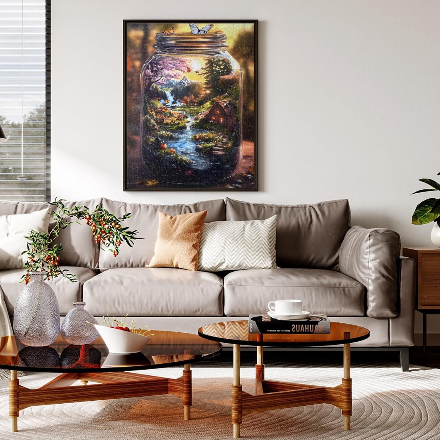 Jigsaw Puzzles for Adults 1000 Pieces Impossible Hard Difficult Challenging Puzzles for Adults 1000Pc Puzzles World in Bottle Nature'S Dream Jigsaw Puzzle 1000 Pieces 28 X 20 Inch image number 5