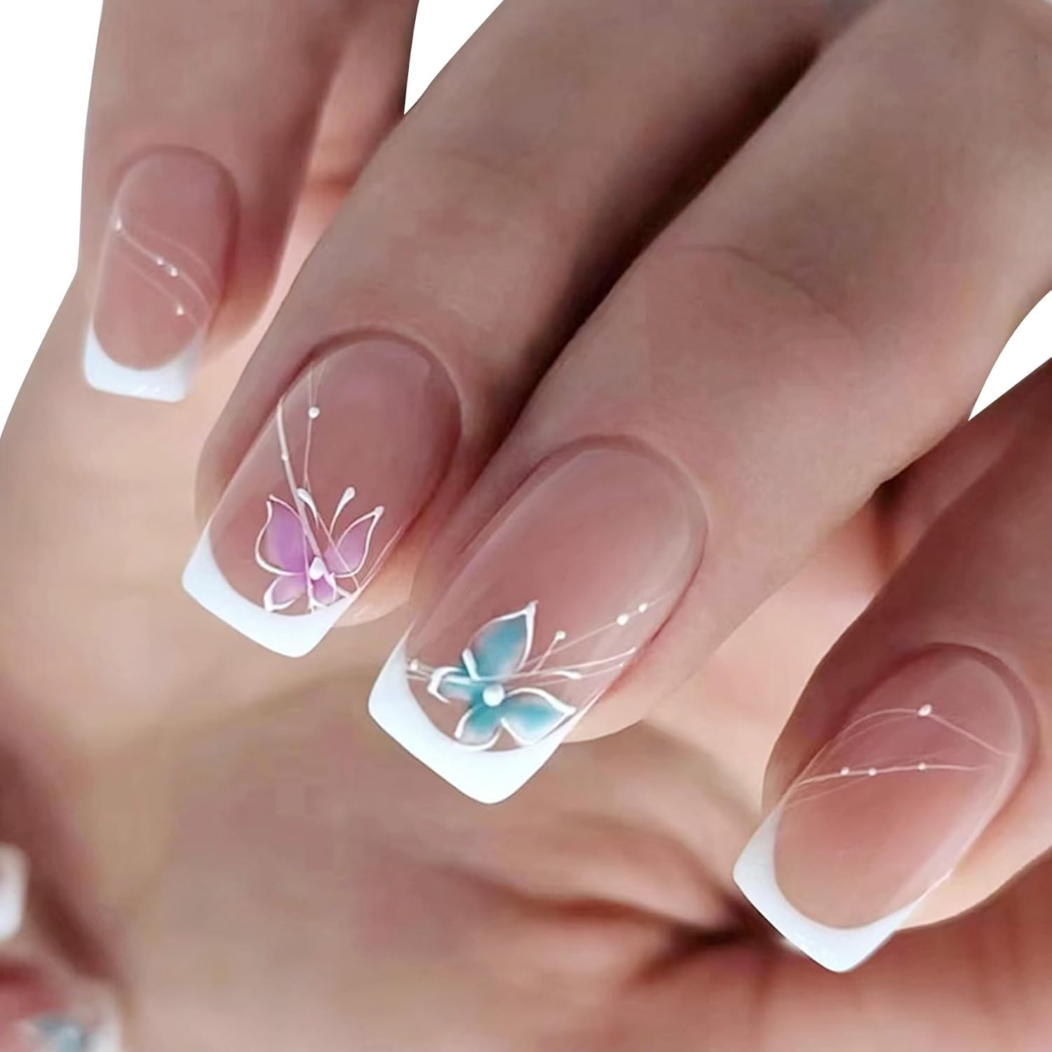 Women&rsquo;S Press on Nails with Glue &ndash; 24PCS Full Cover Fake Nail Tips Set, DIY Nails Art Decoration for Women