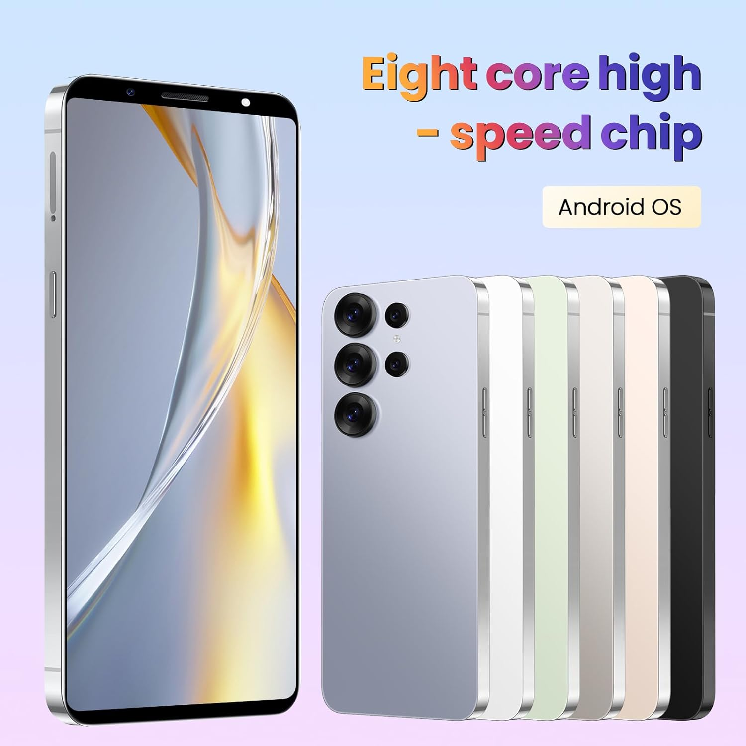 Fine Life Pro Unlocked Android Phone, Support 4G LTE FDD TDD, 6.52 Inch Screen, 4GRAM+64GROM/TF256GB, 13MP Digital Zoom Camera, Android 11 OS, Eight Core High-Speed Chip (9, Purple) image number 4