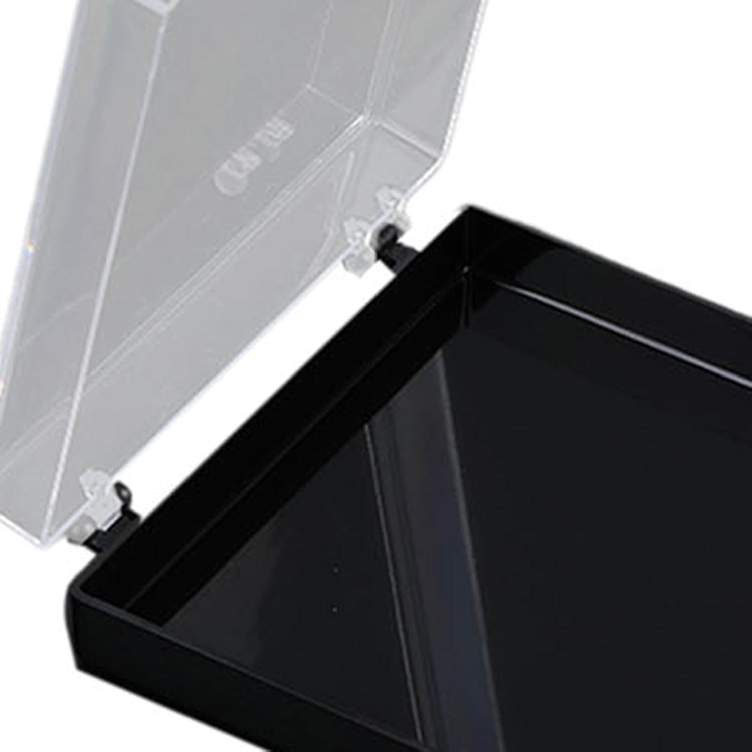 Kokiya 10 Pieces,Press on Nail Storage Box Artificial Nail Display Organizer,Mini,Small,Nail Storage Container for Artificial Nails, Black - Transparent image number 3