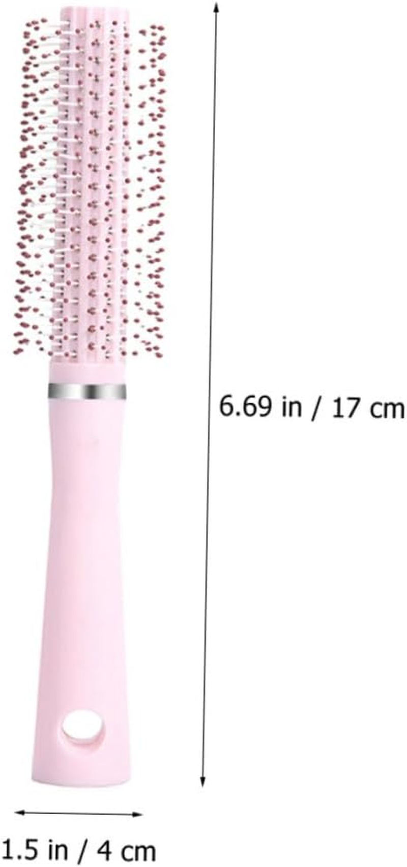 Beaupretty round Styling Brush for Blow Drying with Gentle Scalp Friendly Mini Teeth Curling and Lifting Hair Roller for Women Compact Travel Hairbrush for Fast Hair Setting and Detangling image number 1