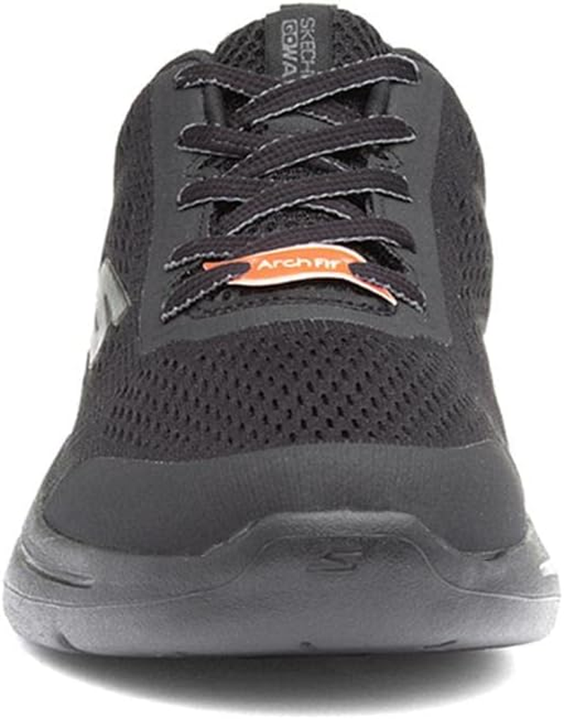 Skechers Men'S Go Walk Arch Fit Idyllic Sneaker, 49.5 EU Ancho, Black Textile Synthetic Trim, 7.5 US image number 5