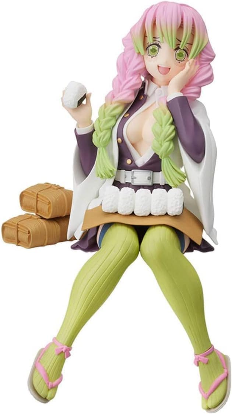 FORYNA Mitsuri Kanroj Eat Rice Balls Demon Slayer Figure Character Action Figure Ghost Slayer Desk Decor Collection Toy