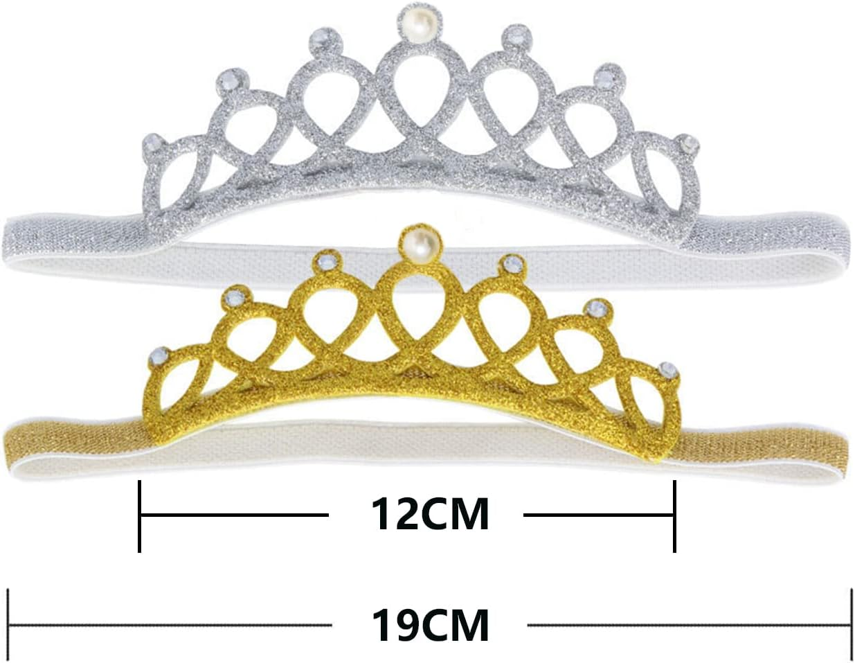 Ysmorla Pack of 6 Girls Princess Tiara Crown, Girls Crown Hair Band Kids Dress-Up Crown, Elastic Hairband Sparkling Crown Headband, Princess Tiara Set for Girls Dress-Up Party Cosplay image number 1