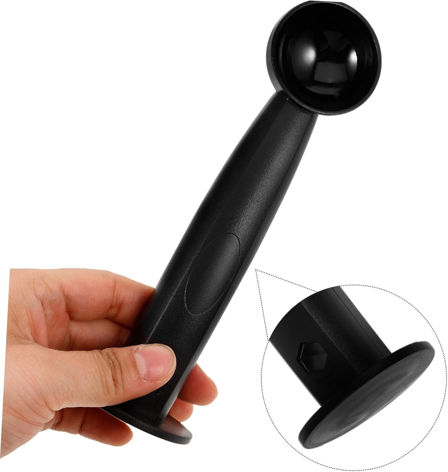 COMPUKAS 2-In-1 Coffee Tamper and Pressing Spoon Dual-Use Coffee Bean Pressers with Tamping Scoop for Espresso and Tea Measurements image number 3