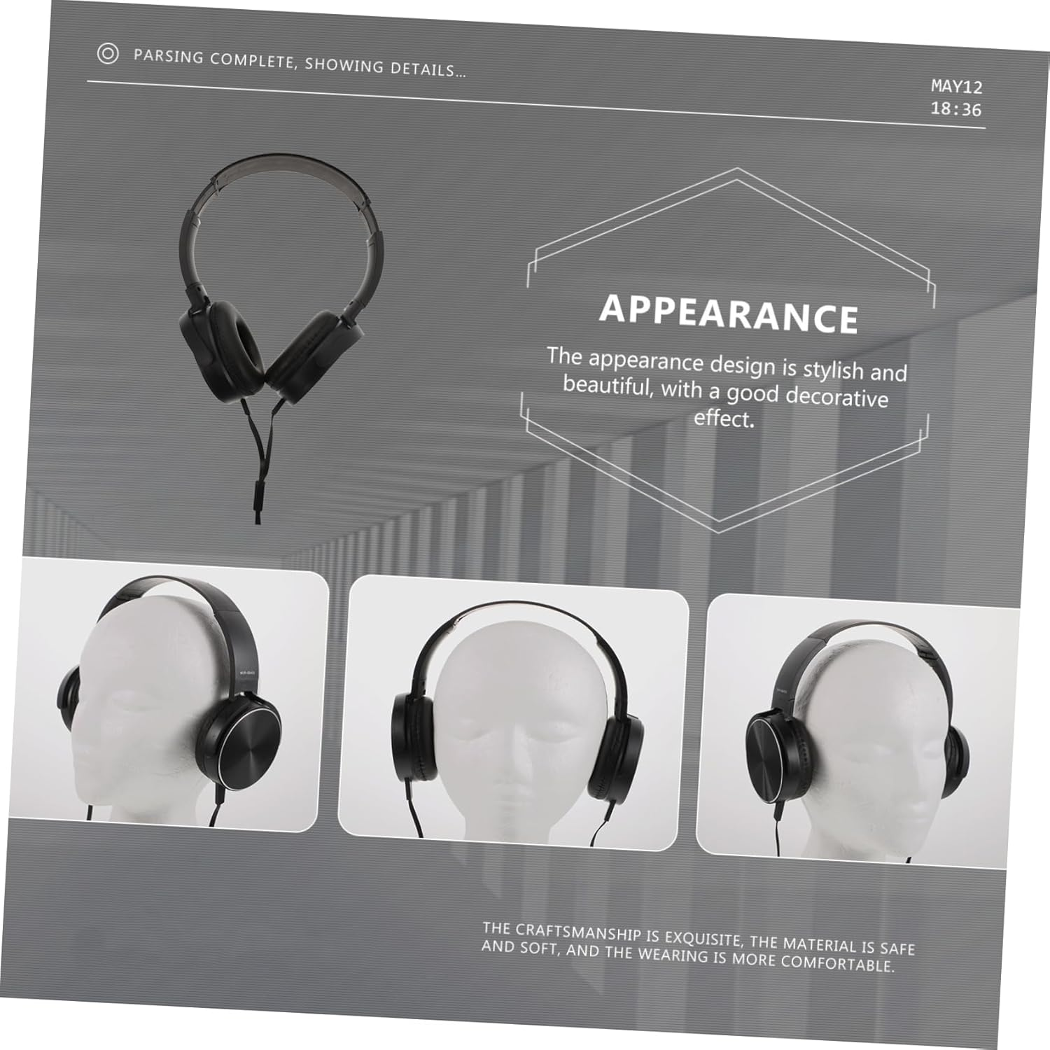 NUOBESTY Wired Over-Ear Headset with Noise Reduction Mic for Computer and Laptop, Stereo Gaming Headphone for Office and Online Meetings, Black