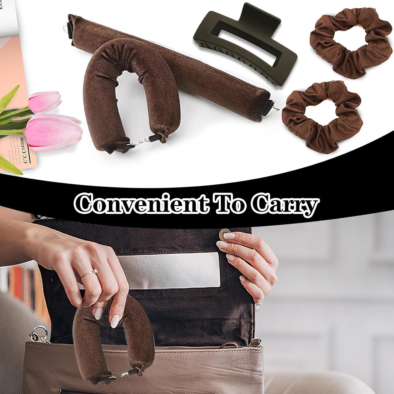 TAIHOBO 9 Pieces Curlers Overnight Set, Heatless Curls Band, Soft and Comfortable, Non-Damaging Curls without Heat for Hair, Zoned Hair Noodle for Various Hairstyles Can Be Created image number 1