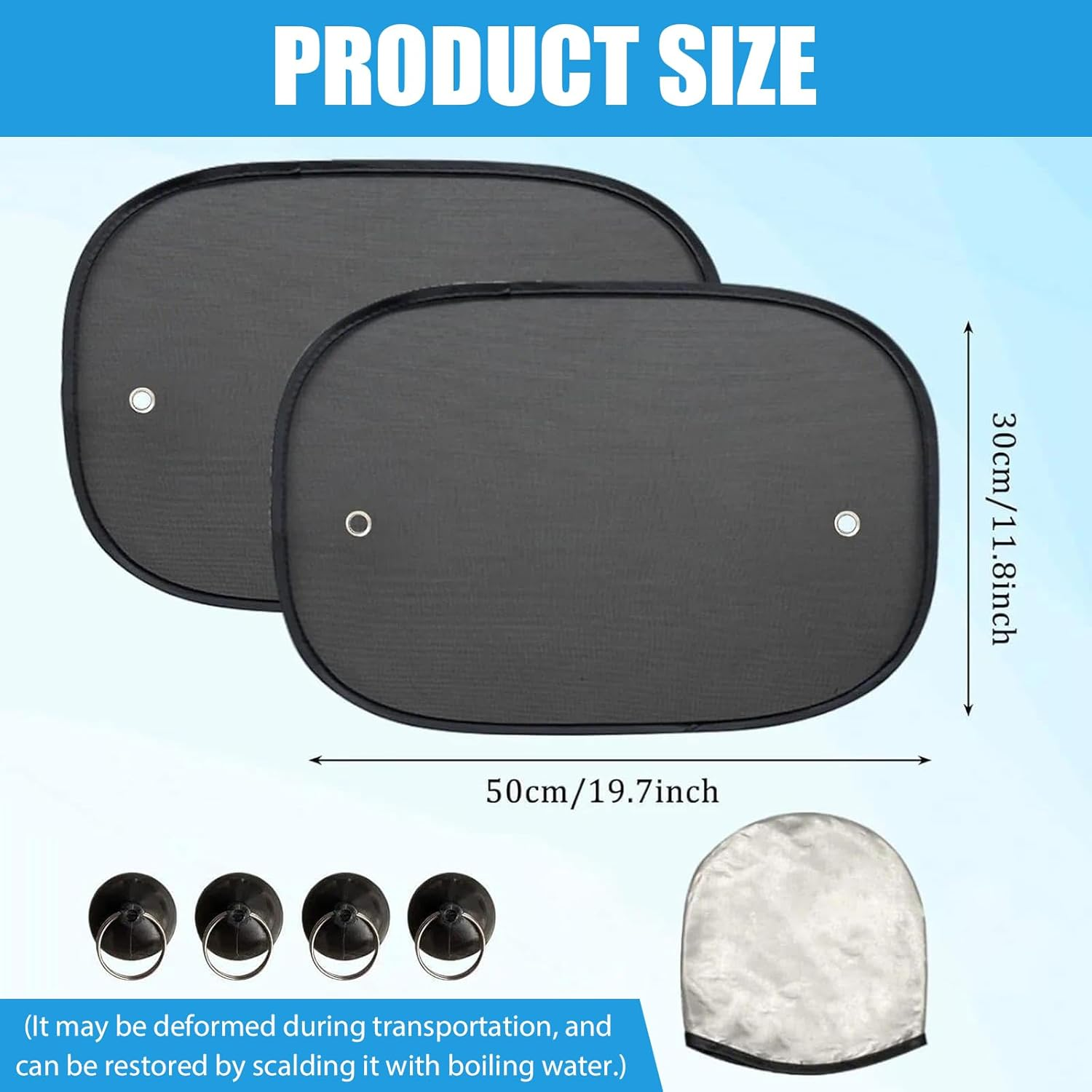 MAEZOE Suction Cup Car Sunshade Visor &ndash; Strong Hold, UV & Glare Protection, Adjustable Angle &ndash; Great for Daily Driving, Road Trips, Family Cars & Commuters image number 3