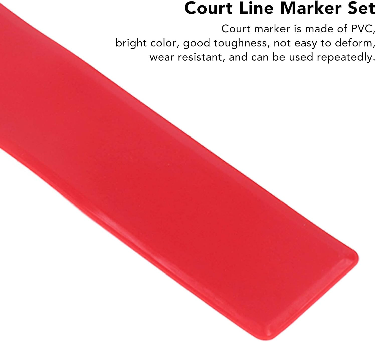Tennis Court Scoreboard, Abrasion Resistant Reusable PVC Tennis Court Markers for Basketball image number 1