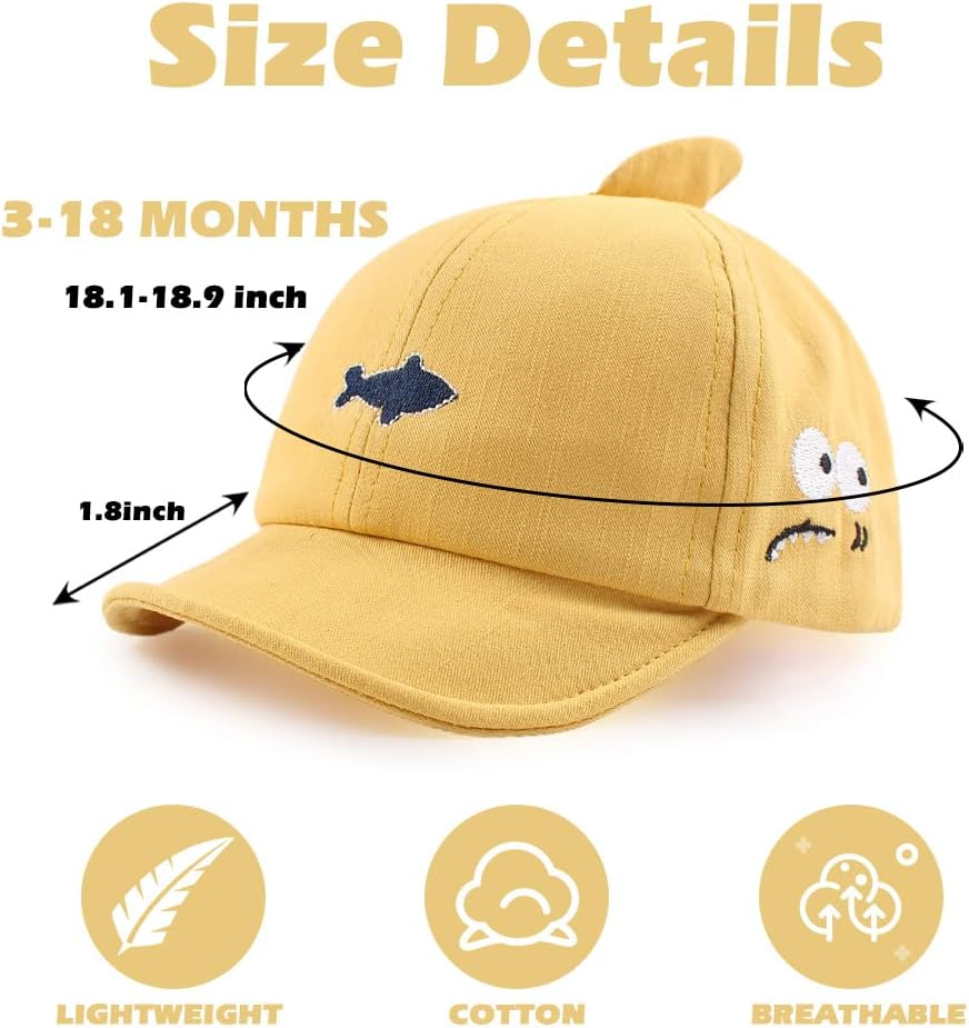 Baby Duck Cap Infant Kids Sun Hat Bear Cute Cartoon Caps image number 2