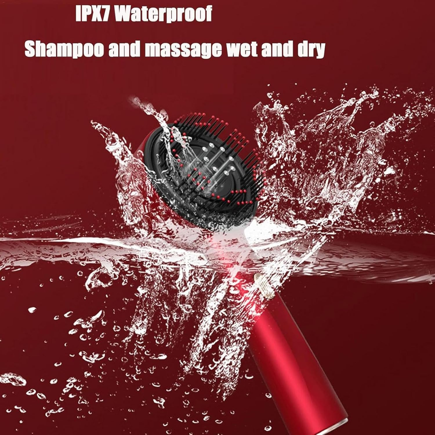 Scalp Massage Comb, 2-In-1 Hair Oil Applicator, Electric Scalp Massager, Hair Growth Stimulating Comb, Hair Oil Applicator Comb, Electric Hair Massager Brush, Hair Massager for Scalp image number 4