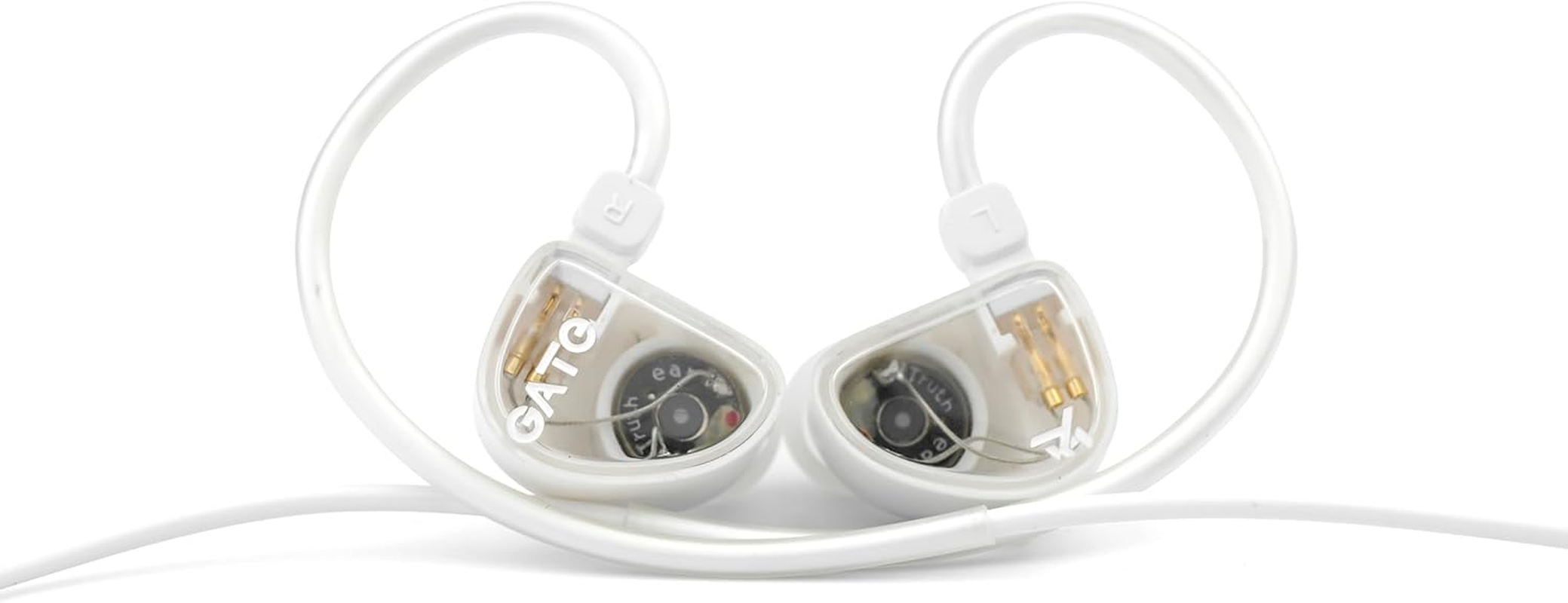 TRUTHEAR GATE Cost-Effective Dynamic Driver In-Ear Headphone with 0.78 2Pin Cable (White, No Mic) image number 3