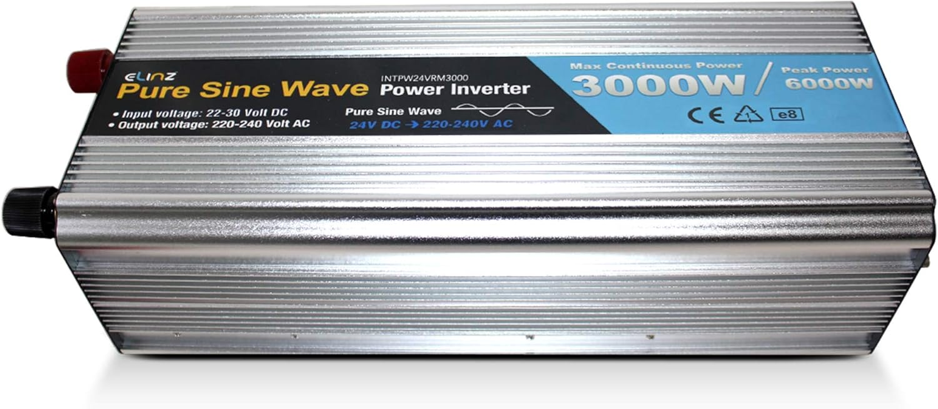 3000W/6000W Inverter 24V to 240V Pure Sine Wave Power Elinz Low High Voltage Input Short Circuit Output Overload Protection AUS Plug Car Caravan Ute SUV Truck Trailer Bus Remote Control 2Yr Warranty image number 1