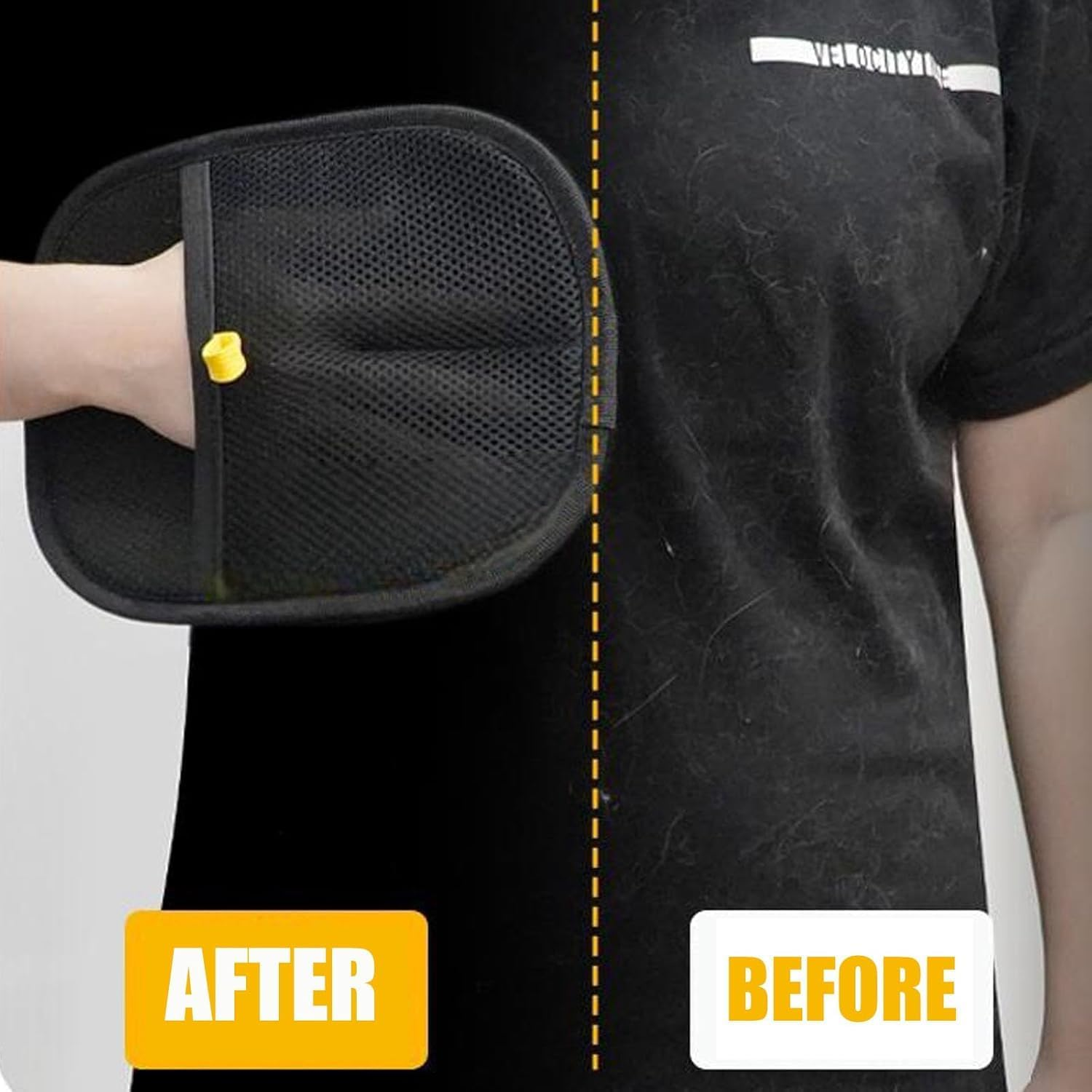 QFFAFAR Pet Hair Remover, Pet Grooming Gloves, Cat Hair Glove, Electrostatic Removal Gloves for Pet Hair, Pet Hair Remover Gloves for Dog Cat, Reusable, for Carpet Clothing Furniture image number 5