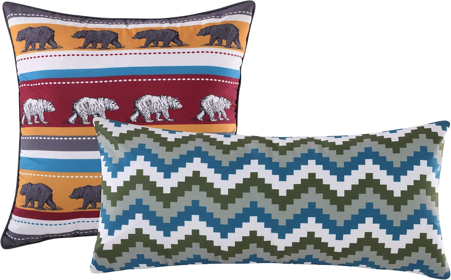 Greenland Home Black Bear Lodge Quilt Set, 5-Piece King - Includes Two Pillows image number 4