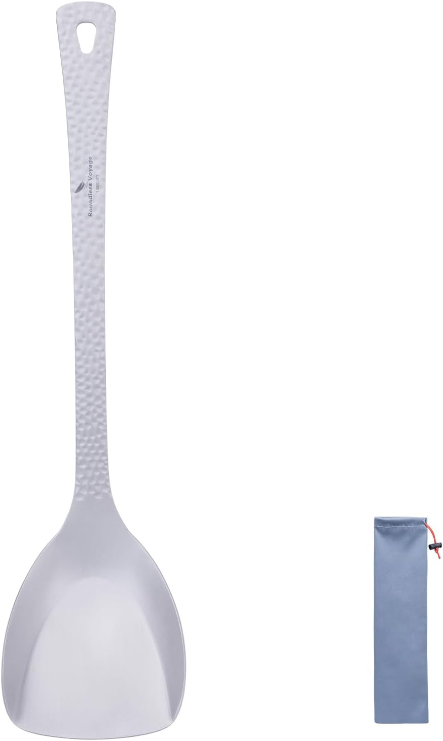 Boundless Voyage Titanium Spatula Food Turner Lightweight Food Grips Cooking Utensils for Home Outdoor Kitchen (Ti1073T)