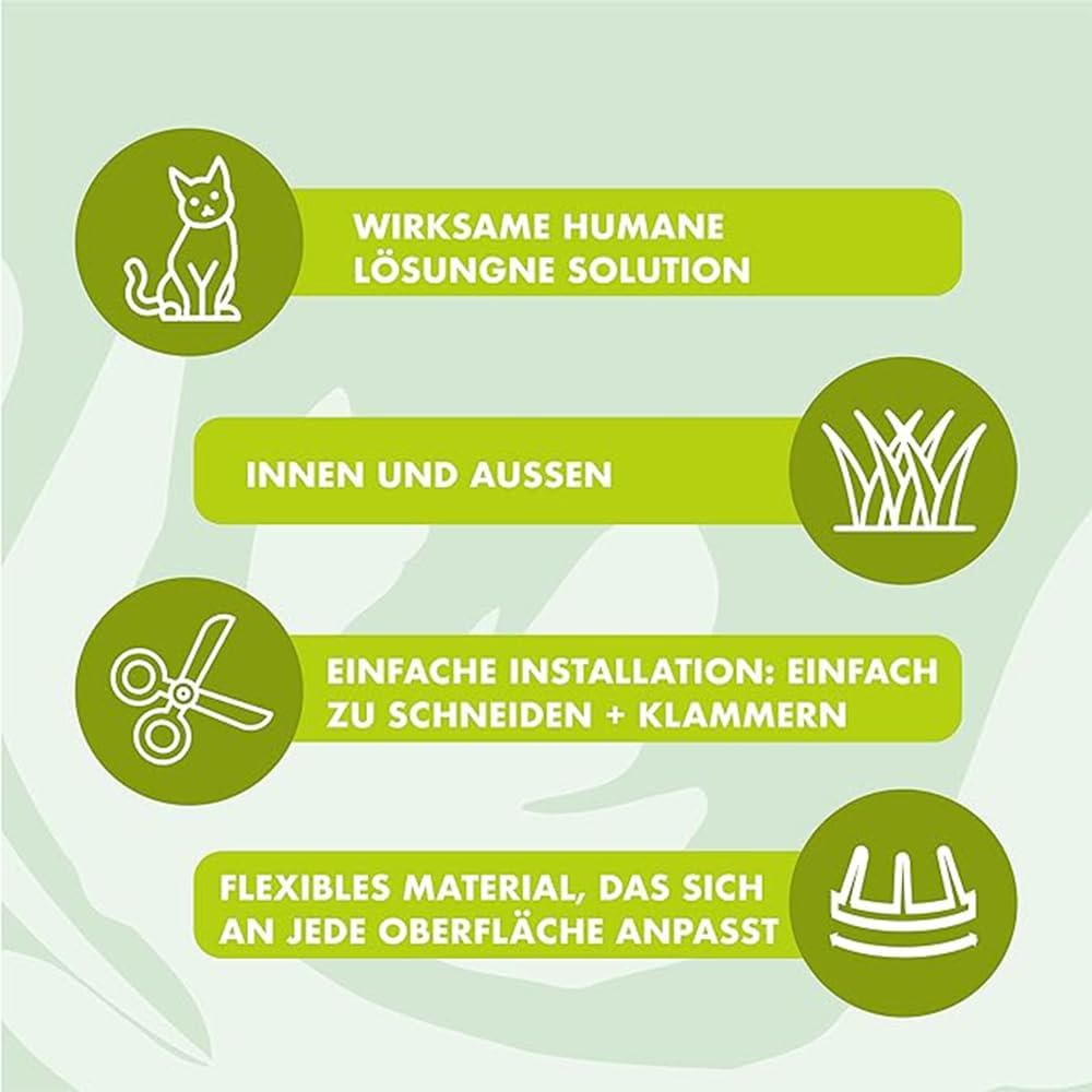 White Cat Repellent Outdoor Scat Mat,Household Garden Prickle Strip, anti Cat Dog Repellent Deterrent Spike Mat, Keep Pet off Couch Furniture Garden image number 5