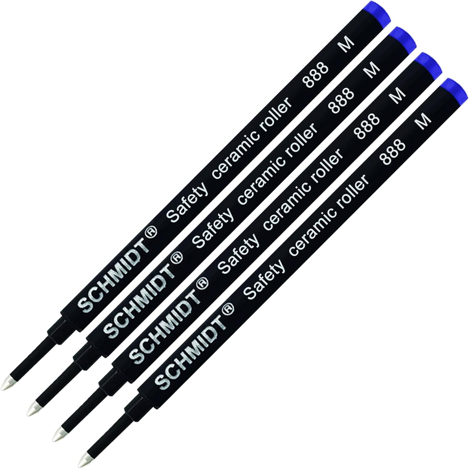 Safety Ceramic 888 Rollerball Fine Tip Refill (Blue Fine Refill (Pack of 4) image number 2