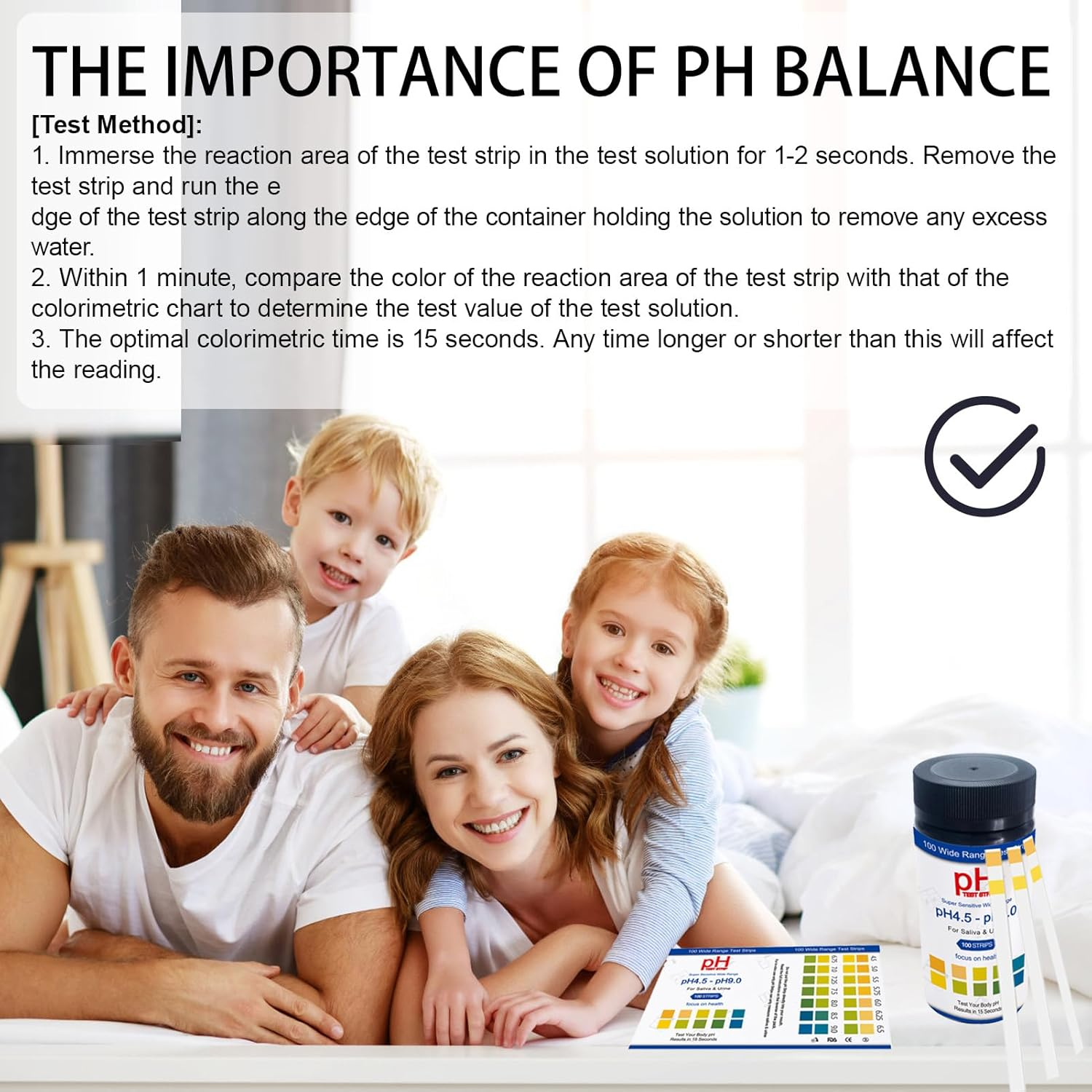 200 Pcs PH Test Strips, Urine and Saliva Test Strips, Measure Alkaline and Acid Levels in the Body, Monitor PH Balance with Accurate Results for Health Tracking and UTI Detection image number 6