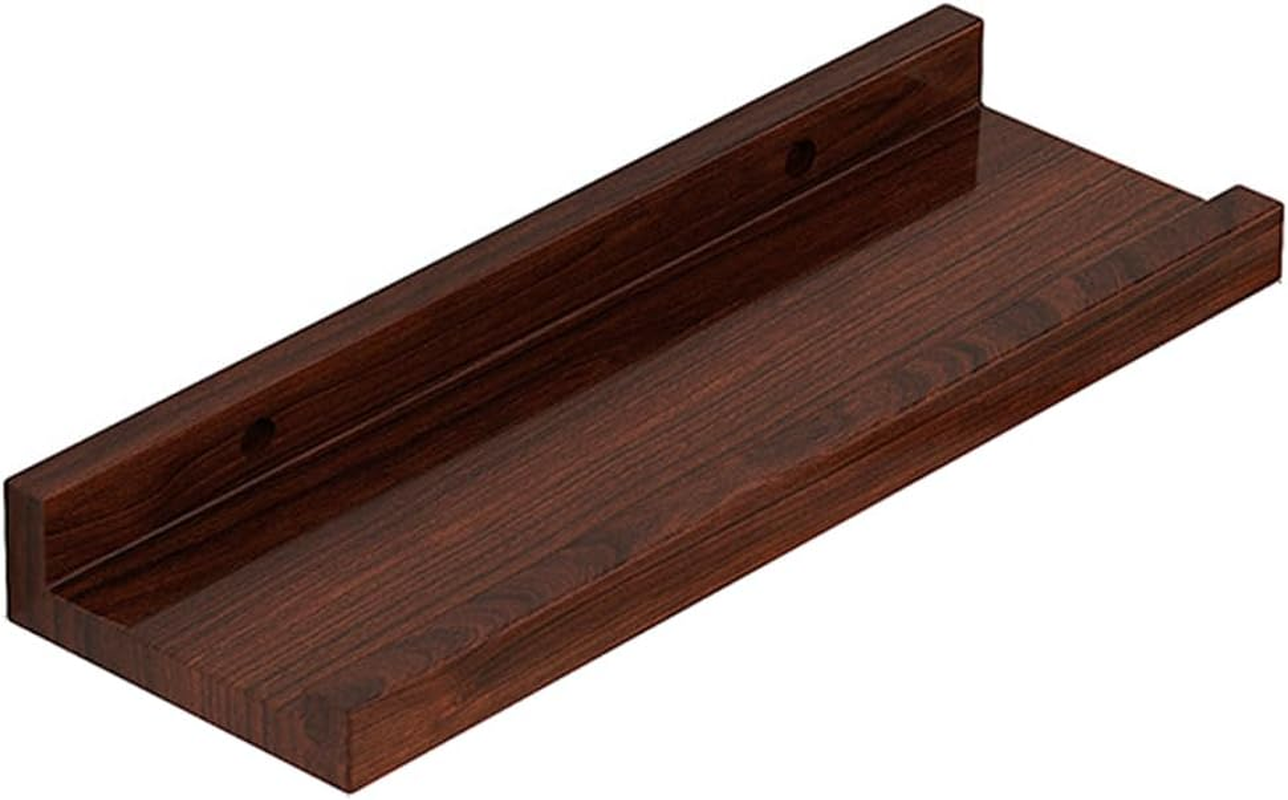 AIMALL Wall Mounted Floating Shelf, Wood Storage Rack for Display and Organization - Available in Two Colours