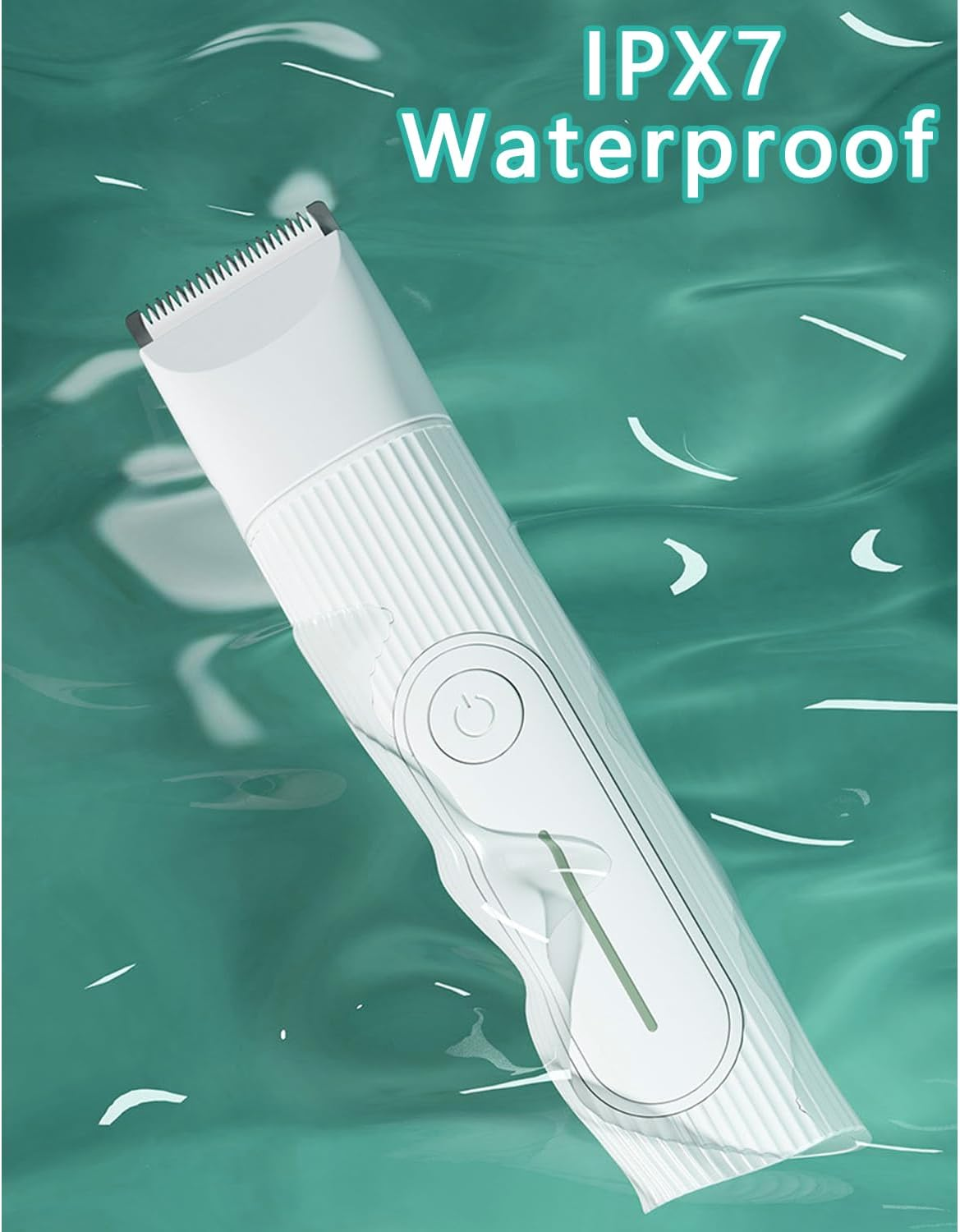 Dog Clippers Grooming Kit Hair Clipper-Low Noise Paw Trimmer- Rechargeable - Cordless Quiet Nail Grinder Shaver for Cats and Other Pets image number 1