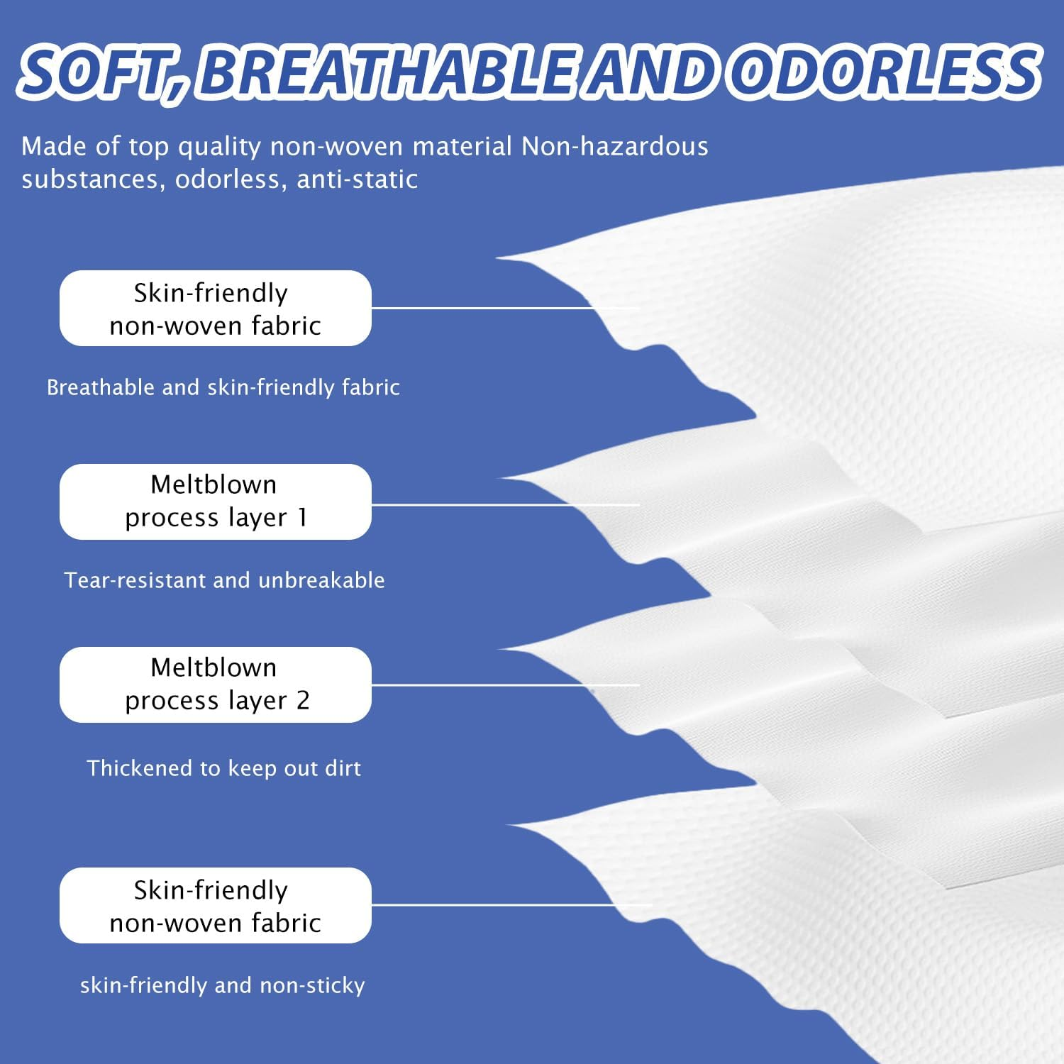 TORMEN 4 Pcs Disposable Sheet and Pillowcase Set 31"X19" Travel Hygiene Bedding Set for Hotel Camping Sterile Waterproof Portable Sheet Pillow Cover Kit No Wash Non Woven Fabric Trips image number 1