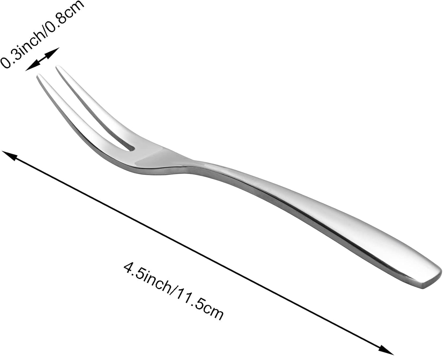 IMEEA Tiny Fruit Forks 18/10 Stainless Steel Appetizer Cocktail Forks Dessert Forks, 4.5-Inch (6-Piece) image number 1