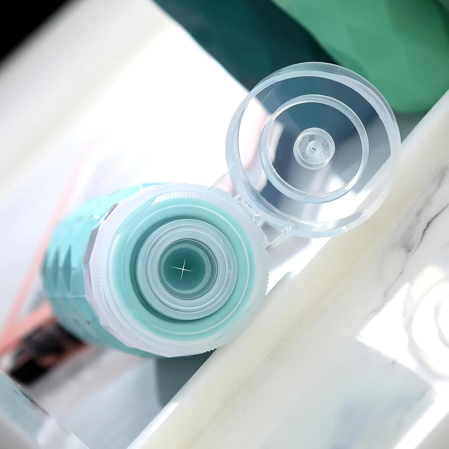 Silicone Travel Bottles Set with Labels, 90 Ml Travel Bottles Set with Clear Zipper Bag, Leakproof Refillable Squeeze Travel Containers for Shampoo Conditioner Lotion Liquid Soap, Shower Gel image number 3