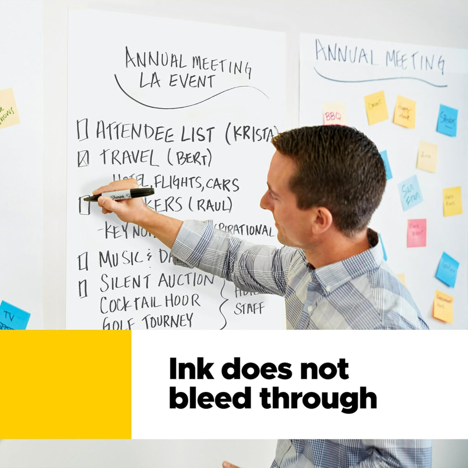 Post-It Super Sticky Easel Pad 4 Pieces Set, 635 X 775 Mm, White image number 3