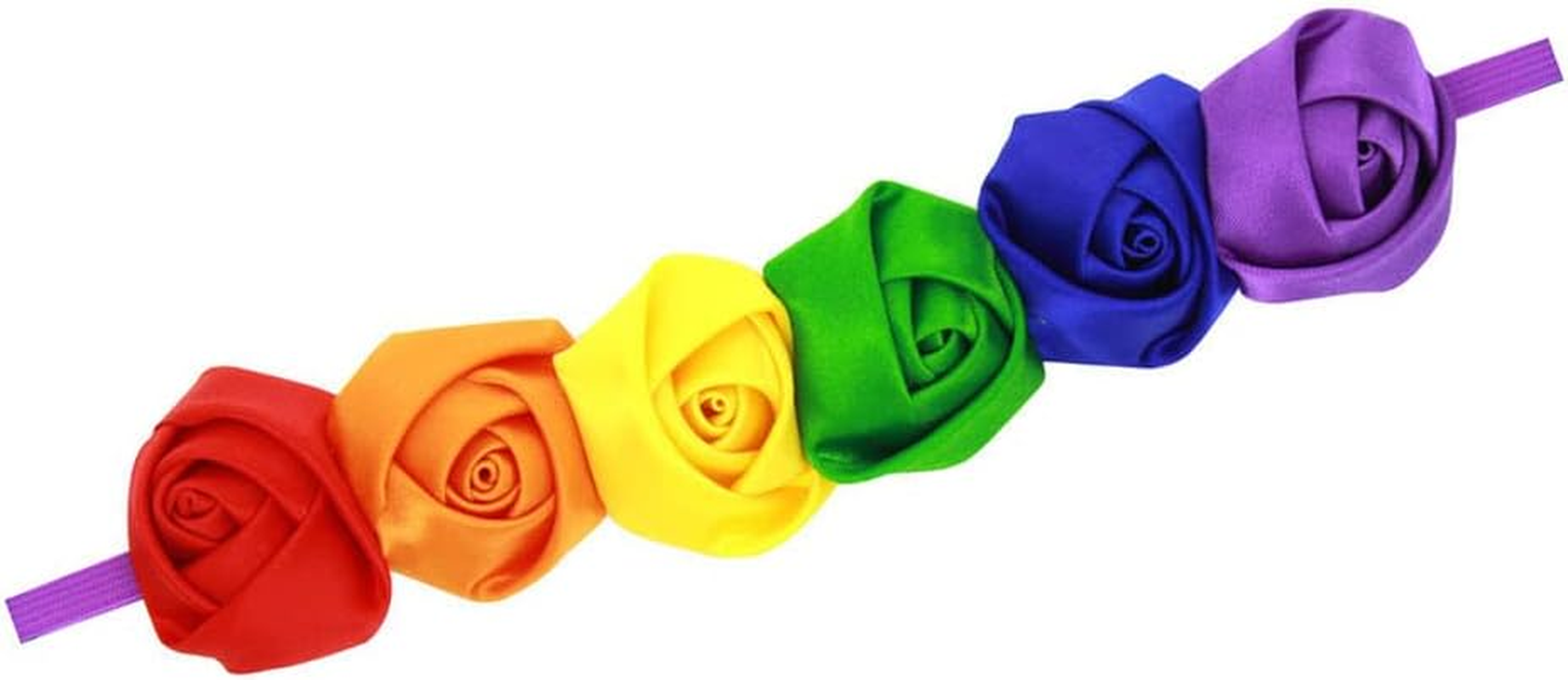 Rainbow Flower Headband Baby Girls Rainbow Floral Hair Band Flower Headwear BBG35 (A4)
