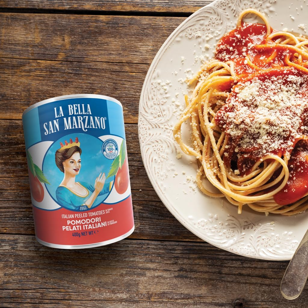 LA BELLA SAN MARZANO PEELED TOMATOES 12X400G image number 1