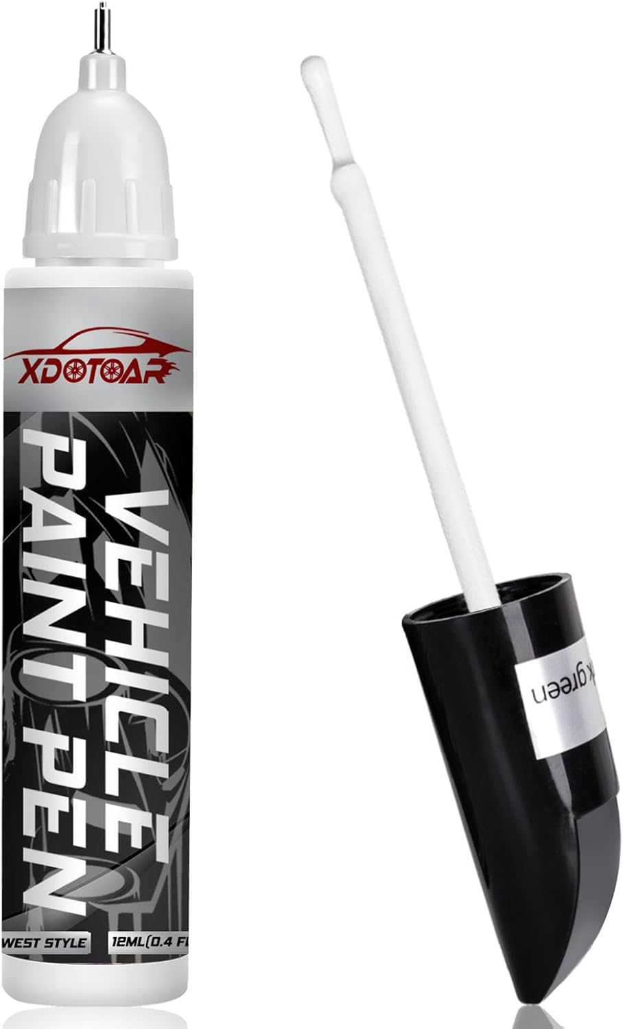 White Car Paint Touch up Pen, Color Accurate Touch up Paint for Cars, Professional Automotive Paint Scratch Repair, Lasting Auto Scratch Remover, Quick Drying, Easy to Use, Safe and Non-Toxic