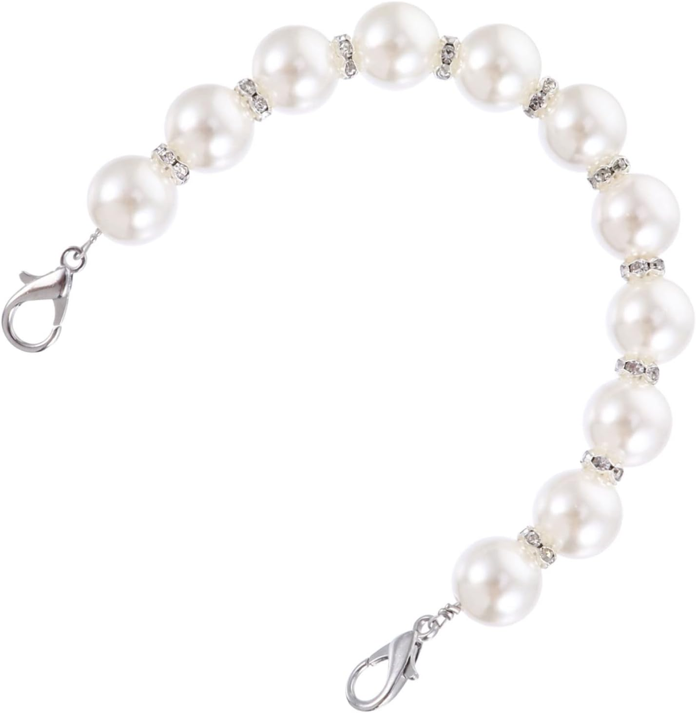 Gogogmee Pearl Chain Bag Strap Replacement Handle Accessory DIY Purse Chain for Luggage Strap image number 5