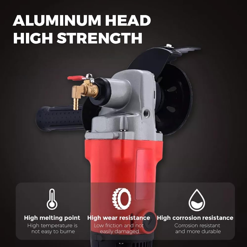 ALSTON 1400W Wet Polisher Concrete Stone Polisher Concrete Stone Wet Polishing Kit, Marble Granite Concrete Polishing, 6 Speed Adjustable, with AU Plug image number 1