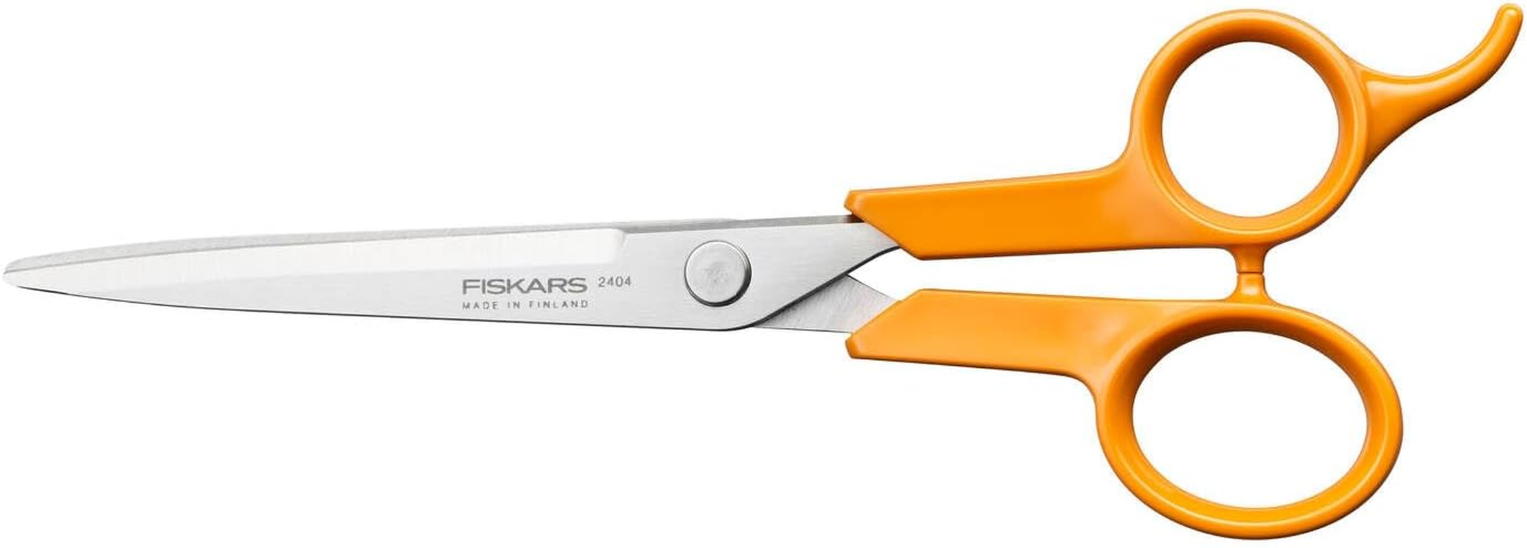 Fiskars Classic Hair Scissors, with Finger Rest, Right- and Left-Handed, Total Length: 17 Cm, Improved Handle Ergonomics, Quality Steel/Plastic, Orange, 1075062 image number 1
