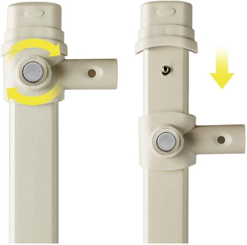 100CM Height Toddlers Bed Rails, Baby Safety Bed Guard, Height Adjustable Bed Side Fence, Child Folding Protection Guardrail&hellip; (King Set(2X200Cm,1X180Cm)) image number 6