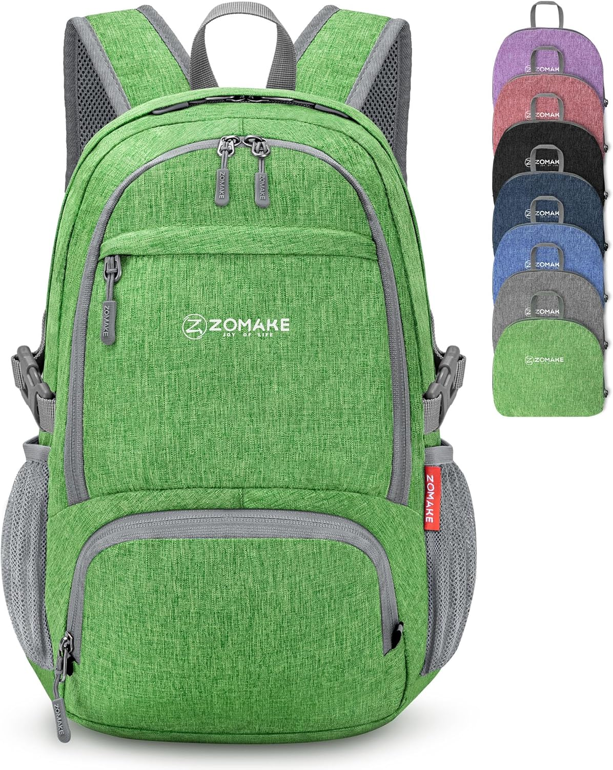 ZOMAKE Foldable Travel Daypack 25L - Lightweight Small Hiking Backpack Tear Resistant for Camping Outdoor Sports image number 5