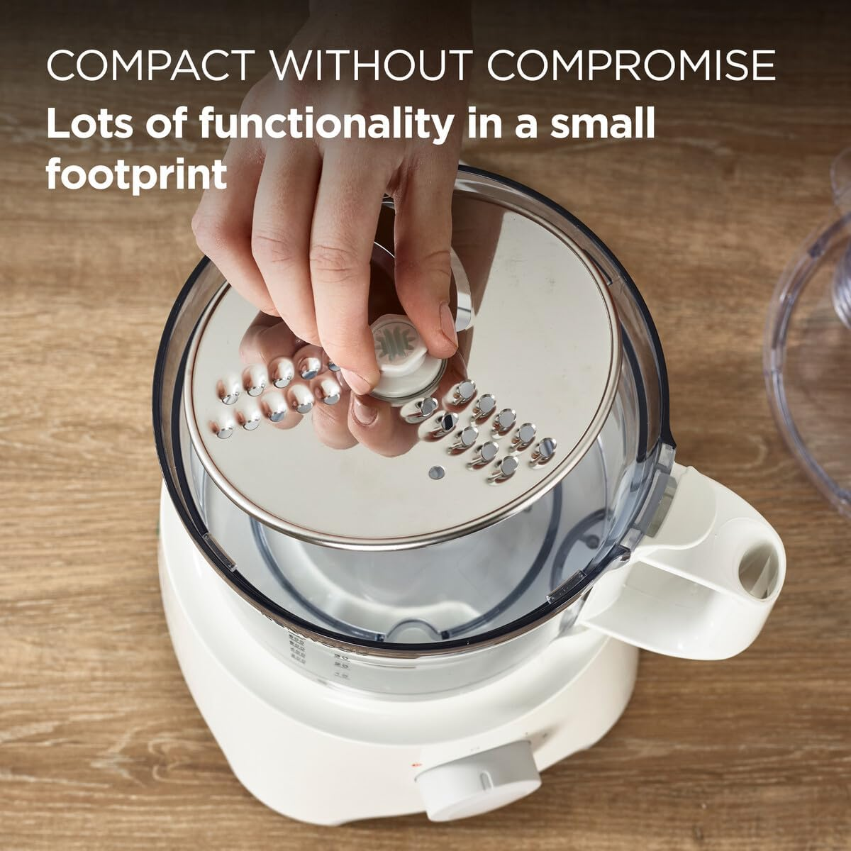 Kenwood Multipro Compact 800W Food Processor FDP300WH, White, Food Processor, 2.1L Bowl, 1.2 L Blender, Emulsifying, Knife Blade, Reversible Slicing and Grating Discs image number 1