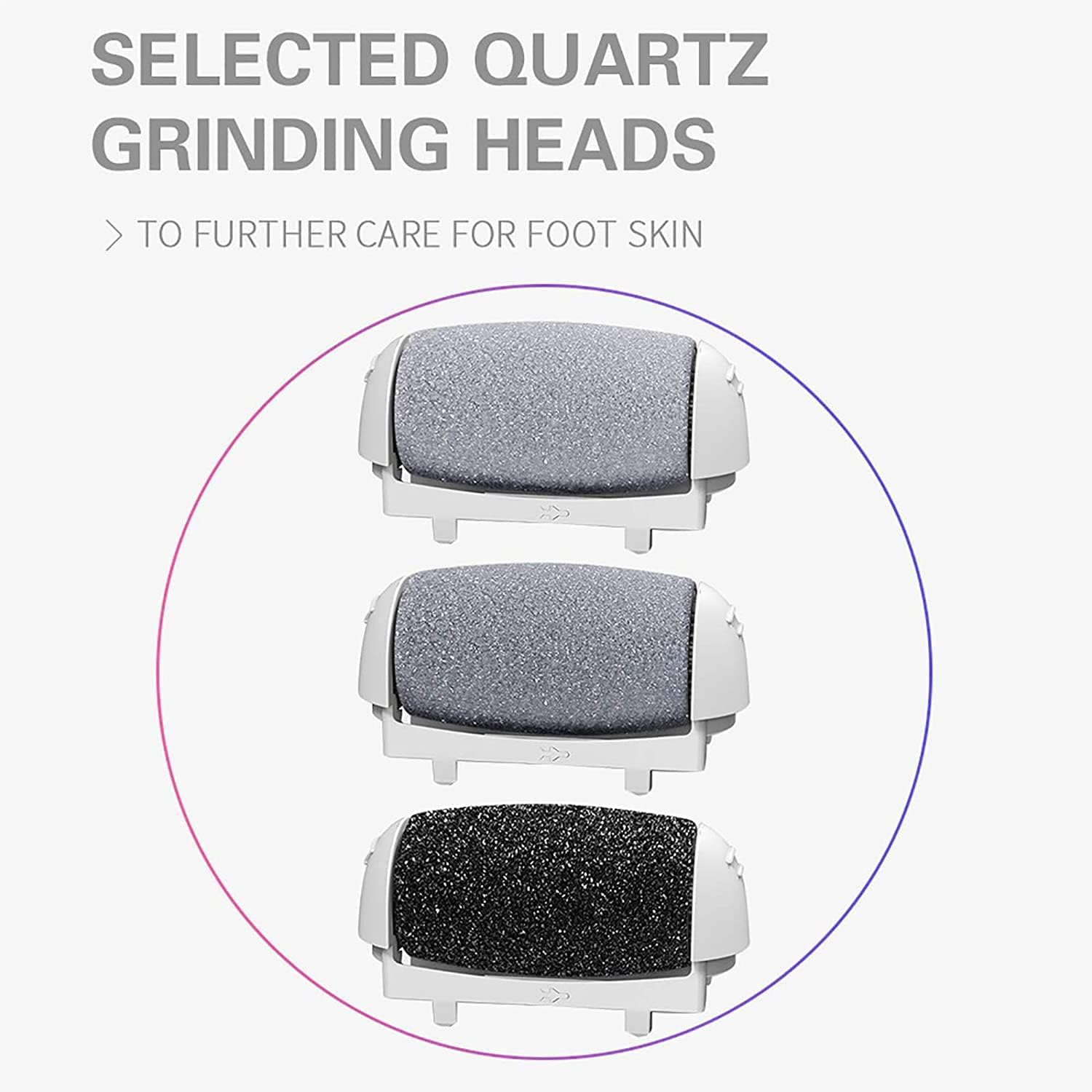 THE MOST VALUABLE 12 PACK - 4 Extra Coarse for Removing Thicker Cuticle More Effectively, 4 Regular Coarse for Dead Skin; 4 Light Coarse for Daily Maintenance(Suitable for Bcm-1138-White-Usb) image number 1