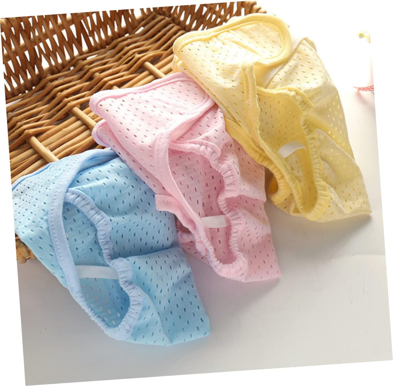 Abaodam Ice Silk Mesh Diaper Cover Stretchable Toddler Potty Breathable Diaper For image number 5